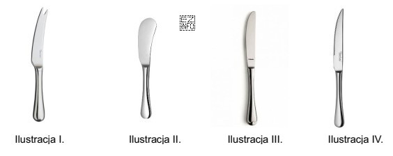 Na której ilustracji przedstawiony jest nóż do masła?