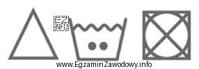Zamieszczone symbole oznaczają, że ubrań nie należy suszyć