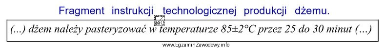 Które parametry spośród podanych wskazują na prawidł
