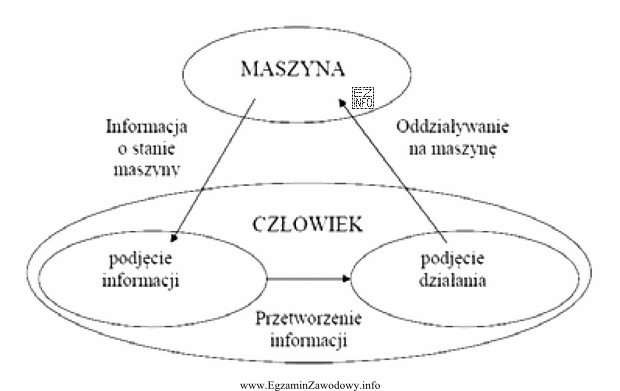 Na diagramie przedstawiono zamknięty układ człowiek - 