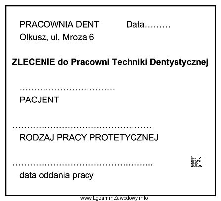 Na ilustracji przedstawiono druk dokumentu medycznego należącego do dokumentacji