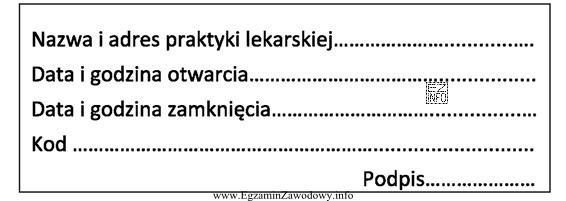 Przedstawiony wzór druku asystentka powinna uzupełnić i opisać 