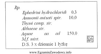 Sporządzając lek według recepty, należy rozpuś