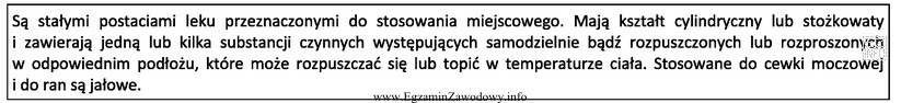 Której postaci leku dotyczy zamieszczony opis według FP 