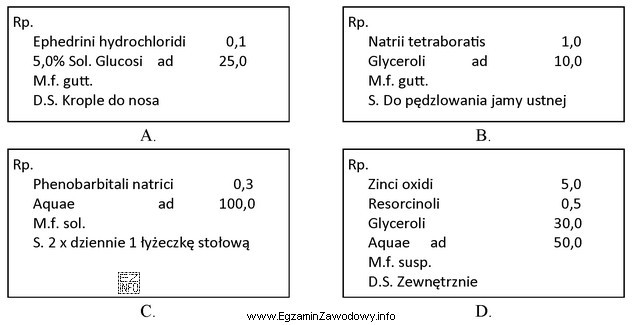 Etykietę Zmieszać przed użyciem należy dołączyć 