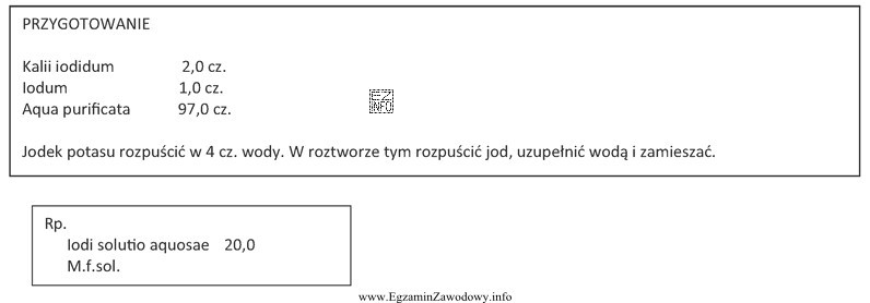 Oblicz, korzystając z fragmentu FP X, ilość wody 