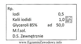 Sporządzając lek według danej recepty, należy 