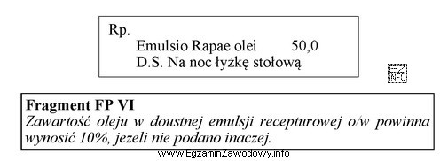 Oblicz, korzystając z fragmentu FP VI, ilość wody, któ