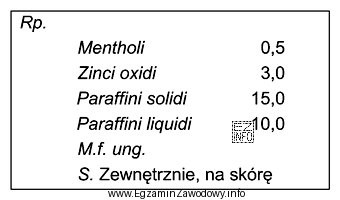 Za zwiększenie twardości podłoża maściowego 