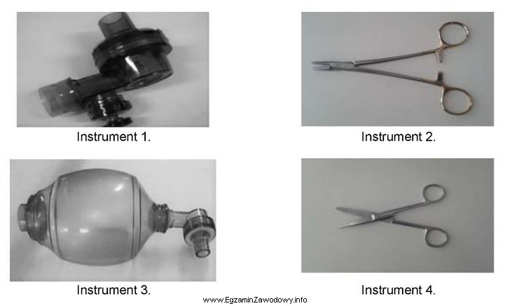 Na których instrumentach przedstawionych na ilustracjach po procesach dezynfekcji 