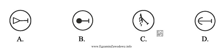 Którym symbolem oznaczana jest prądownica proszkowa na szkicach 