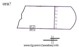 Jakim szwem zostały połączone elementy paska mocującego 