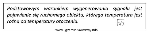 Przedstawiony opis dotyczy działania czujki