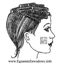 Przedstawioną na rysunku technikę nawinięcia włosów na 